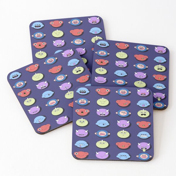 Item preview, Mixed funky monster emoji stickers designed and sold by Shimmy53.