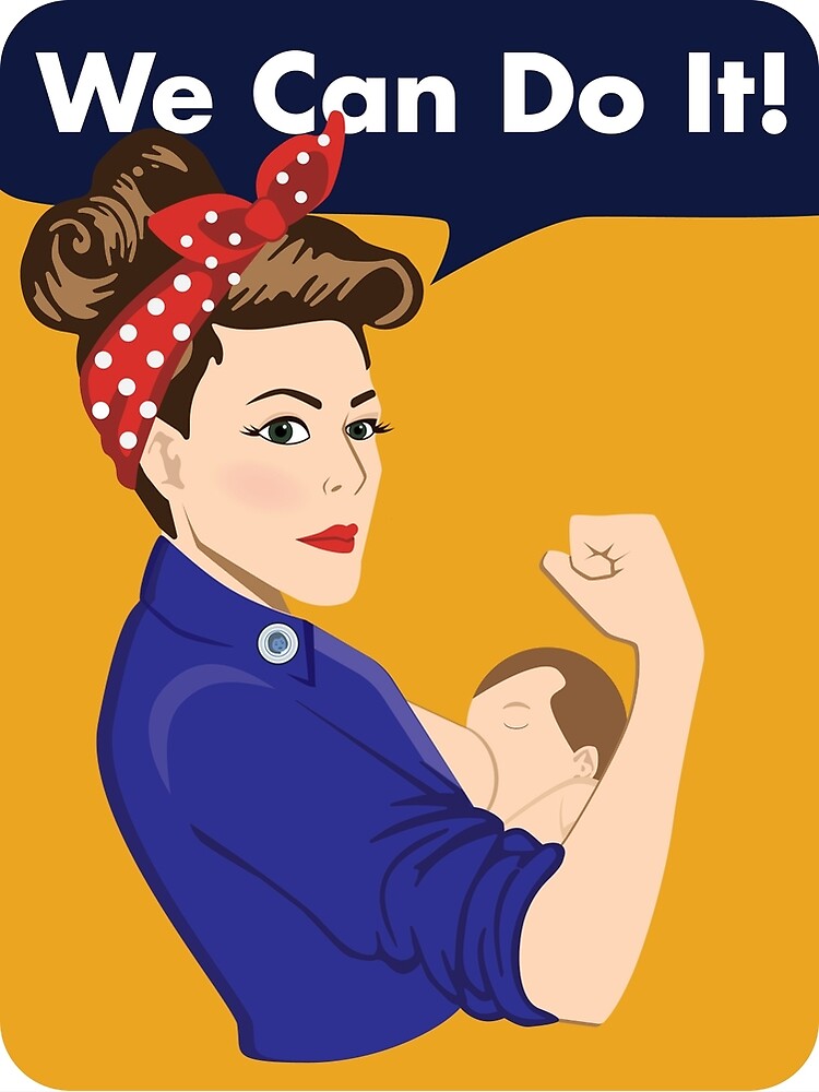 Rosie The Riveter Breastfeeding  Poster for Sale by Katherine Adwell