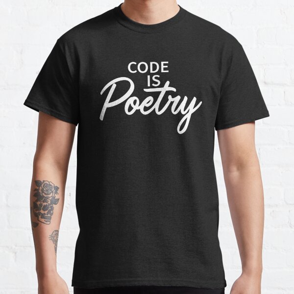 Code Is Poetry Shirt Funny Programmer Web Developer