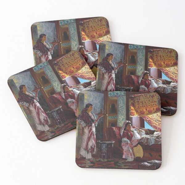 Item preview, Taking Tea in the Harem by Rudolf Ernst designed and sold by academic-art.
