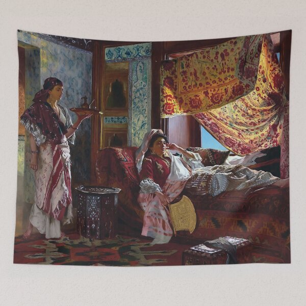 Item preview, Taking Tea in the Harem by Rudolf Ernst designed and sold by academic-art.