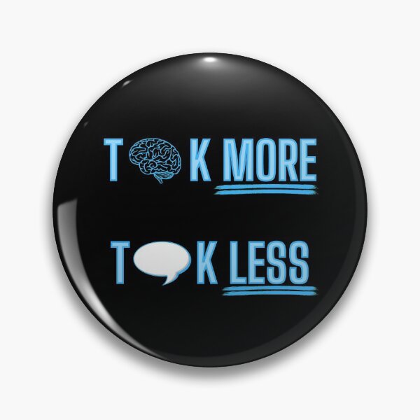 Item preview, Think More, Talk Less - Blue designed and sold by OlympicsMerch.
