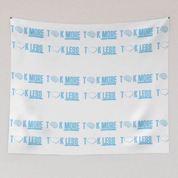 Item preview, Think More, Talk Less - Blue designed and sold by OlympicsMerch.