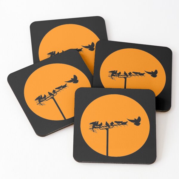 Item preview, BIRDS ON AERIAL/ANTENNA. ORANGE designed and sold by 5hertz.