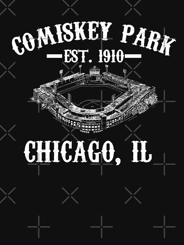 Blue & White Pinwheel Shirt Chicago White Sox Comiskey Park 