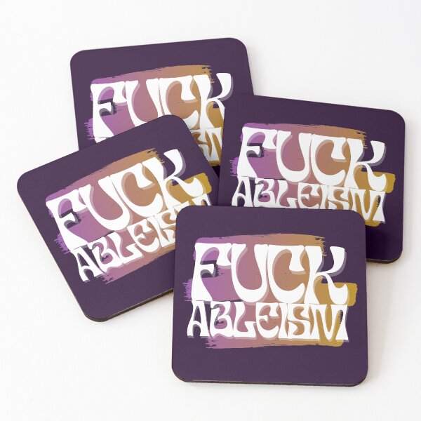 Item preview, FUCK ABLEISM! Retro style disability design designed and sold by SunnyAlloy.