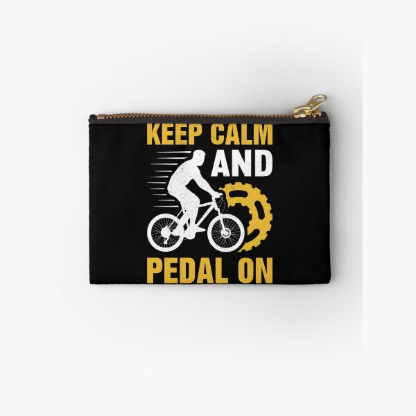 Aperçu de l'œuvre Restez calme et pédalez à vélo créée et vendue par eajob.