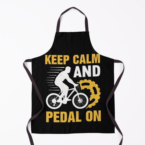 Aperçu de l'œuvre Restez calme et pédalez à vélo créée et vendue par eajob.