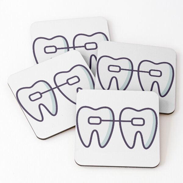 Item preview, Teeth with braces, orthodontics designed and sold by Khalisan.