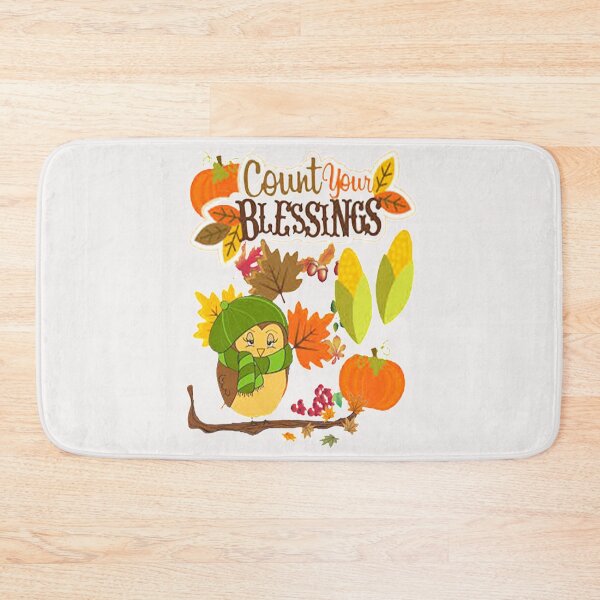 Item preview, Count Your Blessings, Plaid and all things pumpkin Thanksgiving ,Thankful Grateful Blessed, Pumpkin spice and all things nice designed and sold by Adri Barnard.