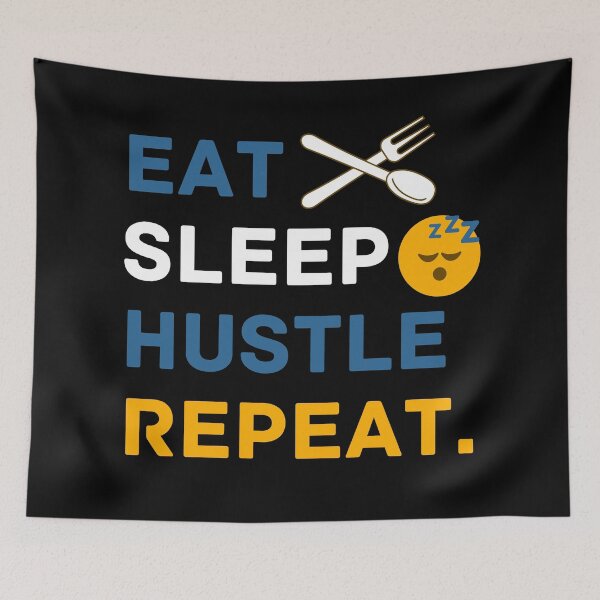Item preview, Eat Sleep Hustle Repeat. designed and sold by InsaneCorner.