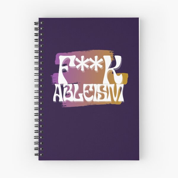 Item preview, F**K ABLEISM! Retro style disability design designed and sold by SunnyAlloy.