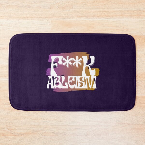 Item preview, F**K ABLEISM! Retro style disability design designed and sold by SunnyAlloy.