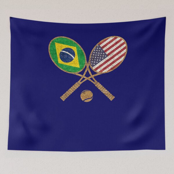 Item preview, Flag of Brazil and Flag of USA designed and sold by Tamarage.