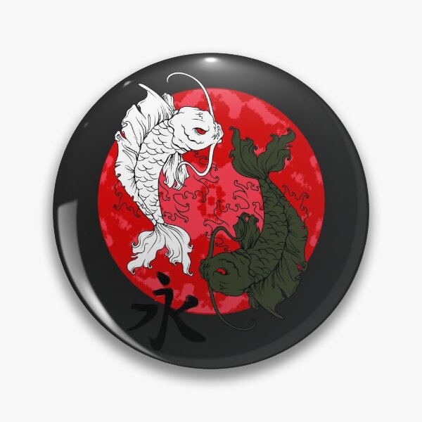 Item preview, Japanese Koi Fish, Yin Yang designed and sold by Verdant Rose Studio.