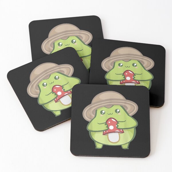 Item preview, Frog With Hat Mushroom Art designed and sold by vivanbess.