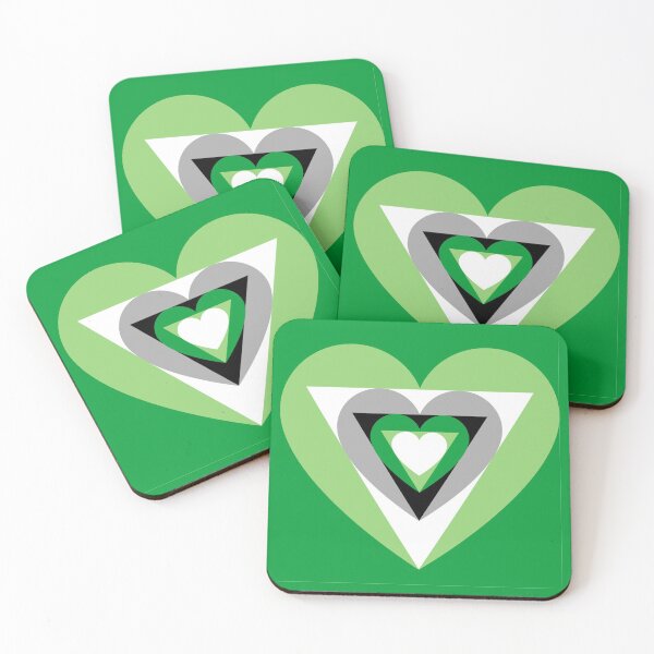 Item preview, Aro green hearts designed and sold by Annka47.