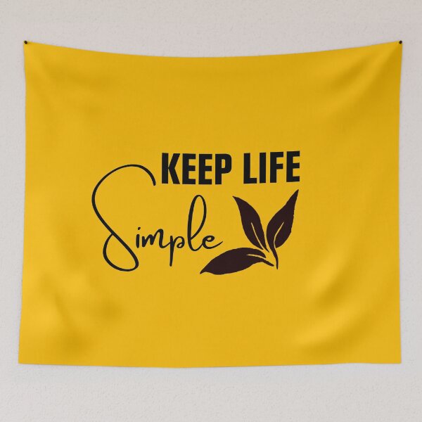Item preview, Keep life simple minimalist design designed and sold by vashumaso.