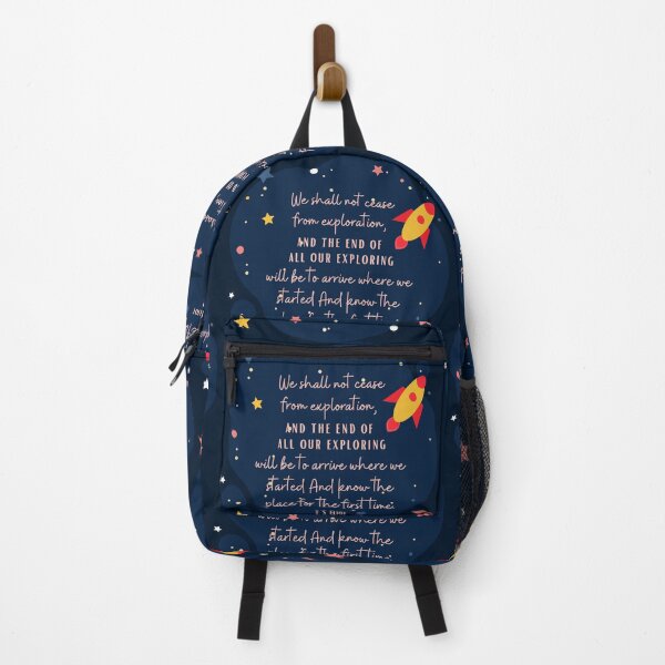 Item preview, We shall not cease from exploration - ts Eliot quote of the day, Design Suitable for kids, gift card, Phone Case, Hardcover Journals, T-shirt, Card, Poster, Framed Art Print, Photographic, Metal Print designed and sold by SpiralStairShop.