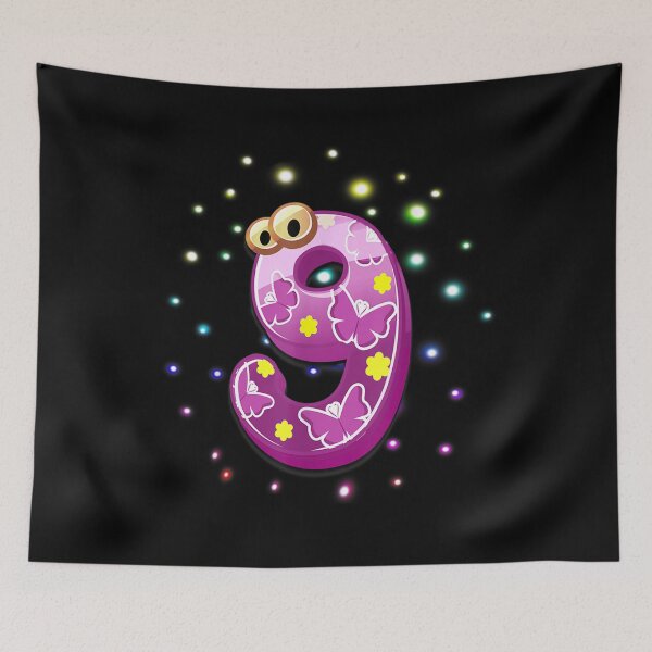Item preview, 9th Birthday Flower Butterfly Pink 9 Years Old Girl Amazing designed and sold by vivanbess.