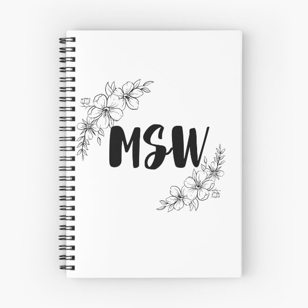 Item preview, Floral Master of Social Work designed and sold by acastel-designs.