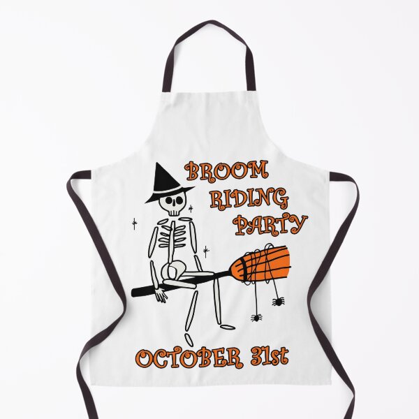 Item preview, Halloween Skeleton Witch Broom Riding designed and sold by LashCreations.