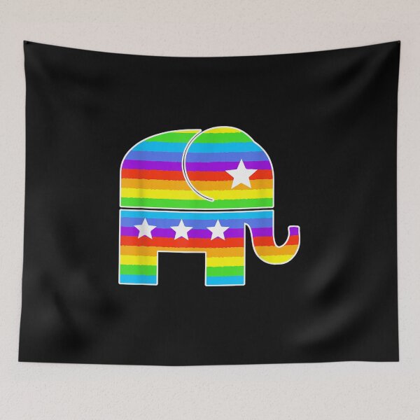 Item preview, Colorful Elephant Gay Republican Lgbt Pride designed and sold by vivanbess.