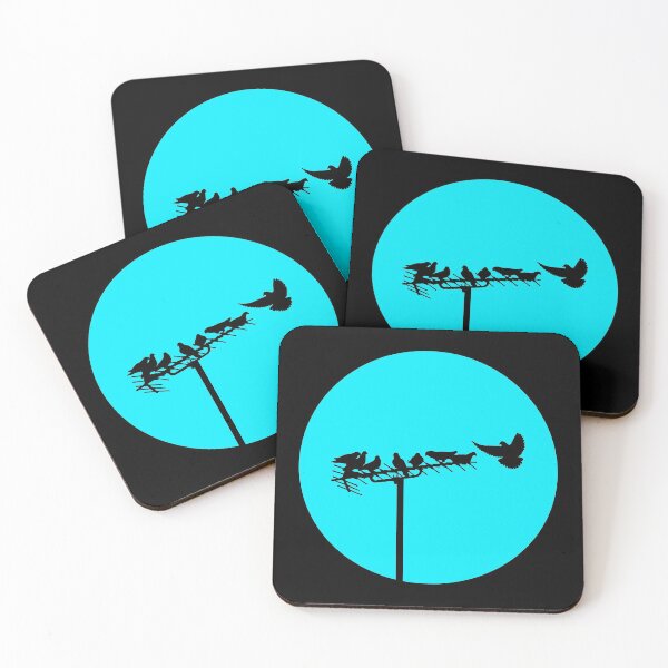 Item preview, BIRDS ON AERIAL/ANTENNA. BLUE designed and sold by 5hertz.