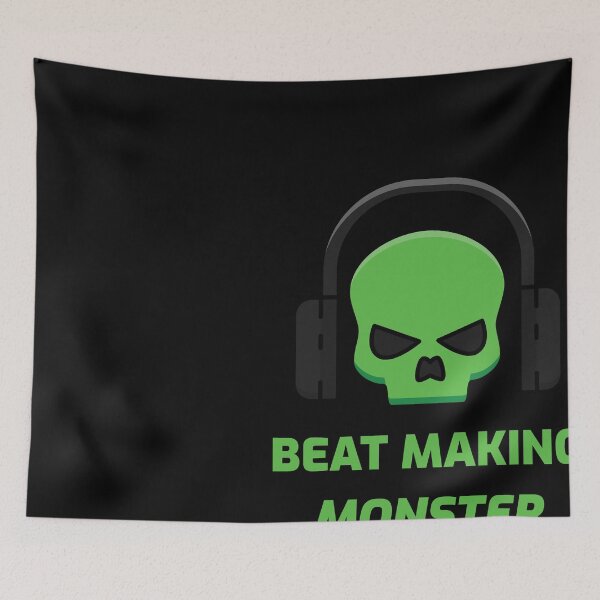 Item preview, Beat Making Monster | Bedroom Producer Green designed and sold by DanLopesMerch.
