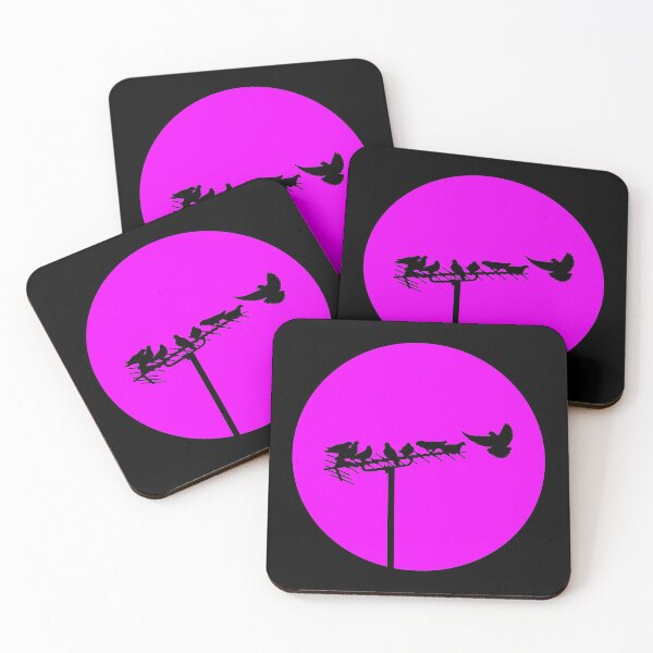 Item preview, BIRDS ON AERIAL/ANTENNA. PINK designed and sold by 5hertz.