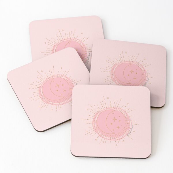 Artikelvorschau, Pink Moon Dust Sparkle Print entworfen und verkauft von elevated-aura.