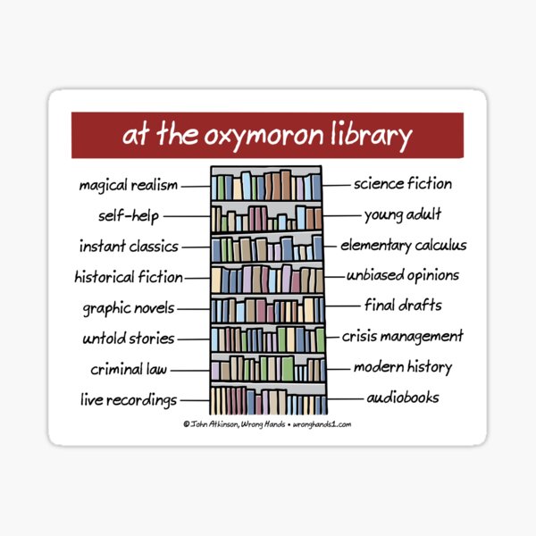 Item preview, at the oxymoron libray designed and sold by WrongHands.