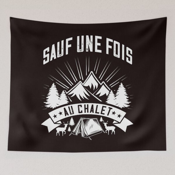 Item preview, Except once at the cottage - Meme Québécois designed and sold by Sampik.