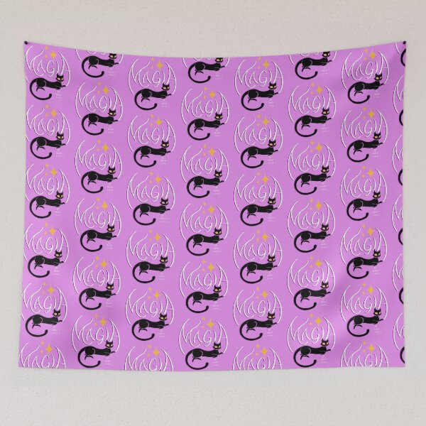 Item preview, Magia ✦ Witchy Black Cat Lettering design designed and sold by MakoFufu.