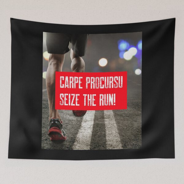 Item preview, Carpe Procursu - Sieze the Run designed and sold by Marathon-Runner.