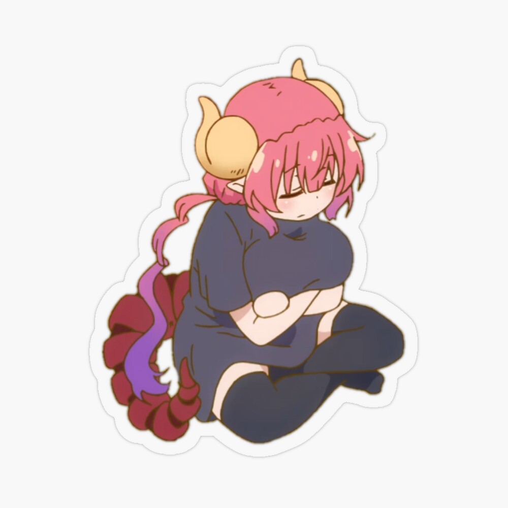 Fully body Ilulu sitting and thinking | Kobayashi san chi no maid dragon