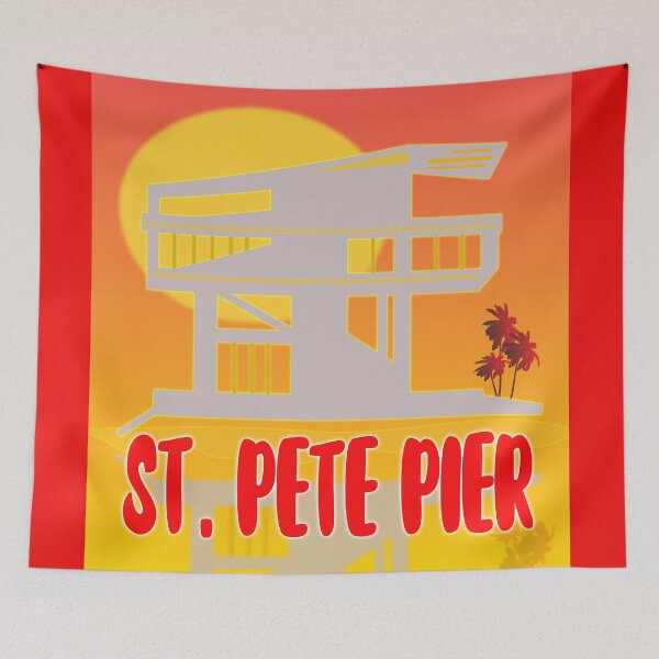 Item preview, The Famous Modern St. Pete Pier designed and sold by EdwardMonet.