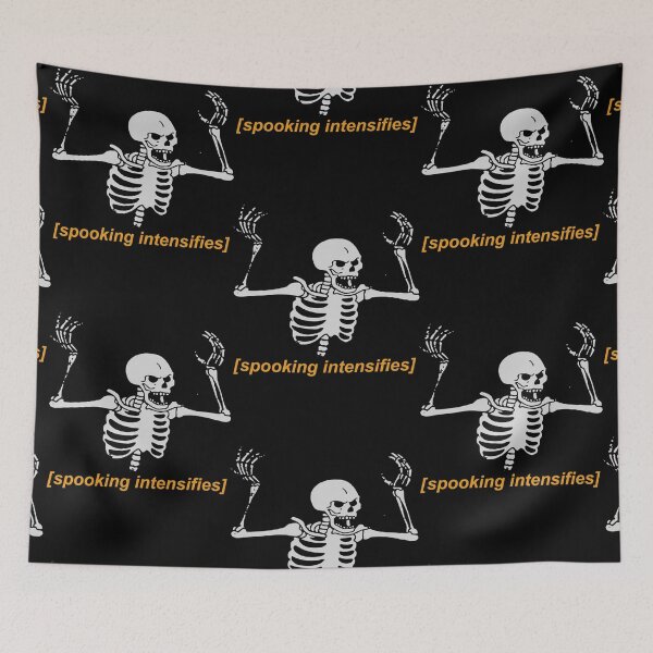 Item preview, Spooking Intensifies Spooky Scary Skeleton Meme designed and sold by Cameron Walter.