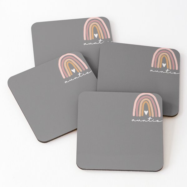Item preview, Cute Rainbow Boho Auntie Minimal Pocket Heart Aunt Love New Auntie Auntie to be gift designed and sold by goodprana3891.