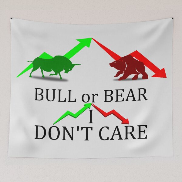 Item preview, Bull or Bear I don't care designed and sold by jc007.