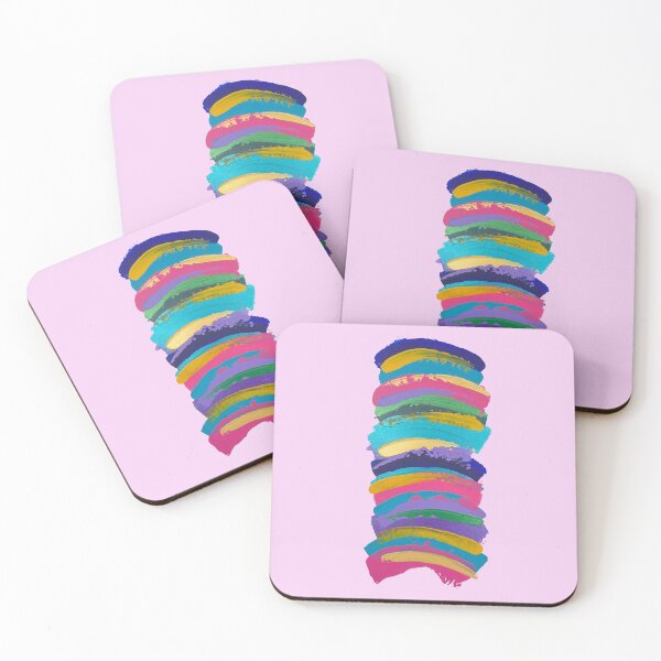 Item preview, Colorful Abstract Cairn, Stacked Paint Swipes designed and sold by Adelle Smith.
