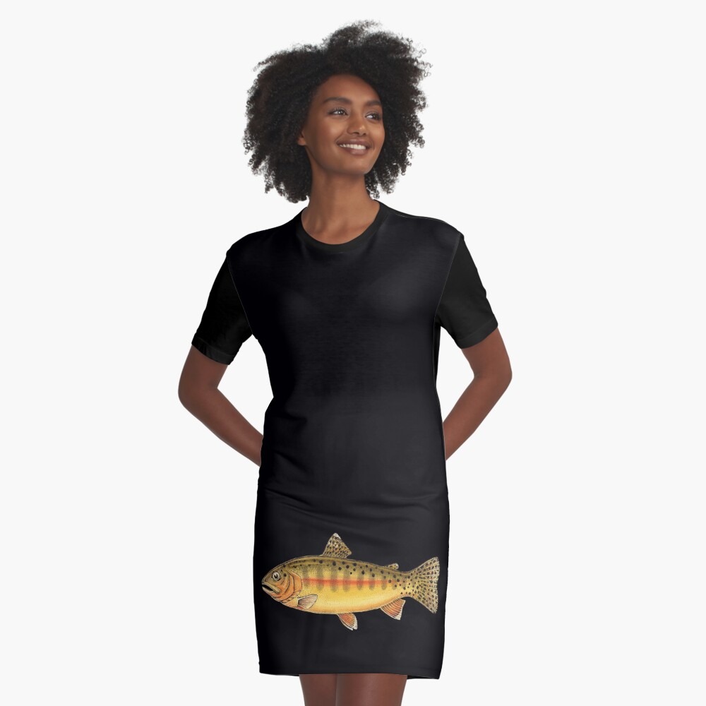 Golden Trout Graphic T-Shirt Dress