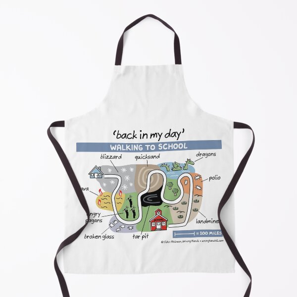 Item preview, back in my day - walking to school designed and sold by WrongHands.