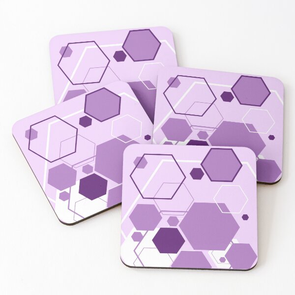 Item preview, Fondo abstracto de formas hexagonales púrpura designed and sold by RinaGArt.