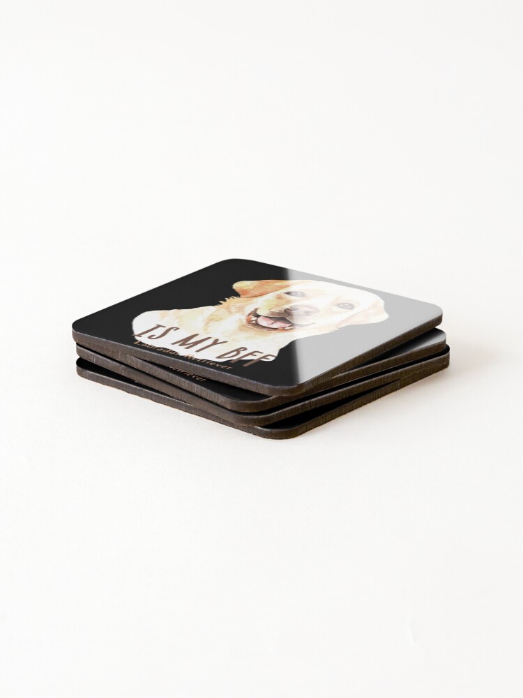 Thumbnail 4 of 5, Coasters (Set of 4), Labrador Retriever designed and sold by SmartStyle.