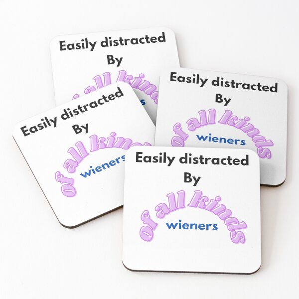 Item preview, easily distracted by wieners designed and sold by Tomato-soup.