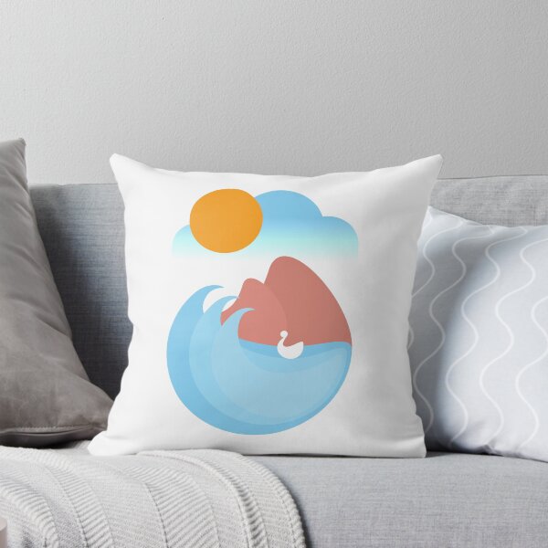 Item preview, Nature Flat İllustration, Sunny day with mountain and lake. Duck on the lake vector, Conceptual art Design designed and sold by stock matic.