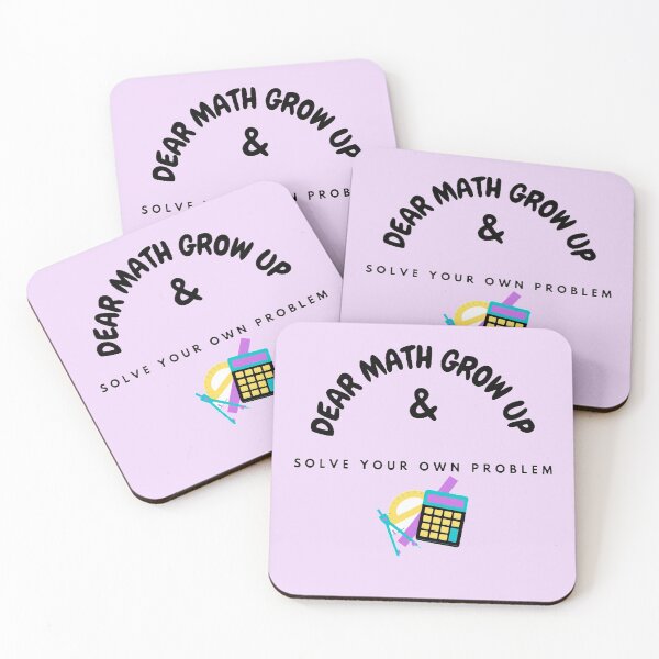 Item preview, dear math grow up & solve your own problem designed and sold by GloryArt76.