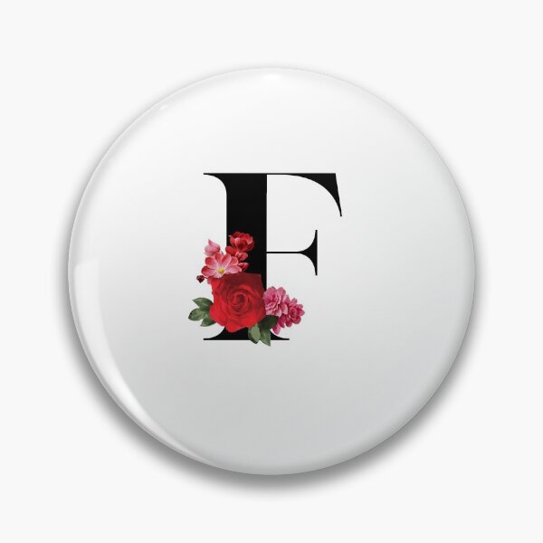 Item preview, Black Floral Letter F | English Alphabet Series  designed and sold by BYNANA80.
