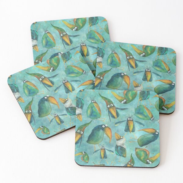 Item preview, Cute Funny Watercolor Hornbill -Toucan Birds  designed and sold by MyColorfulDream.